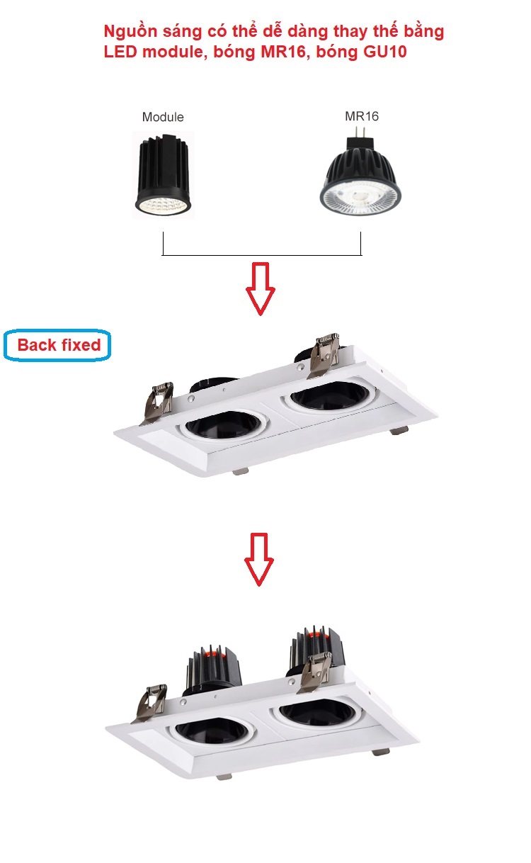 Đèn LED chiếu điểm TPT-M10123-2