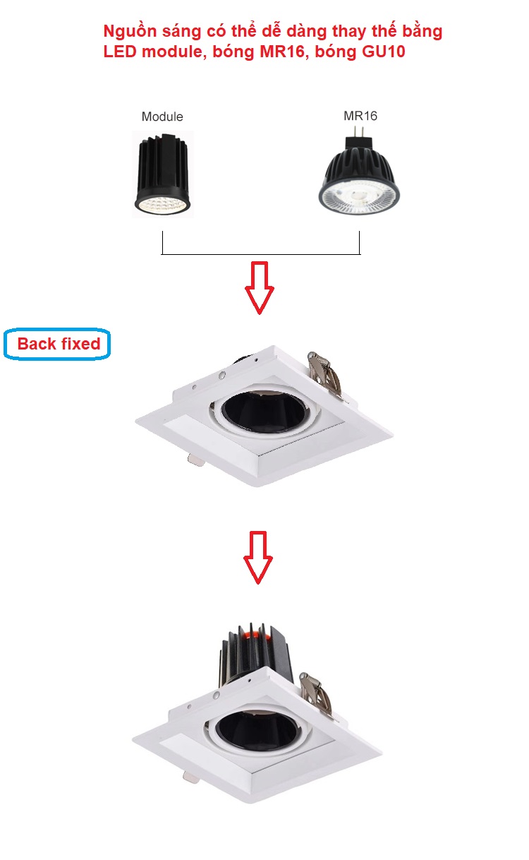 Đèn LED chiếu điểm TPT-M10123-1