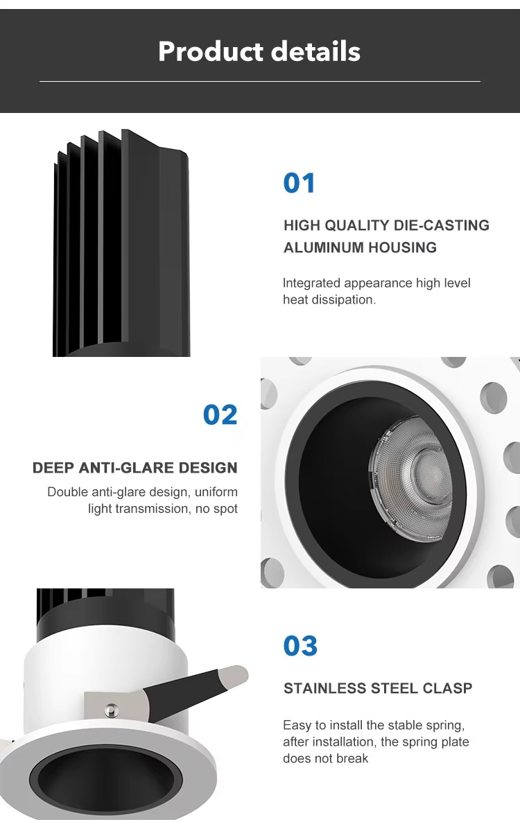 ĐÈN LED ÂM TRẦN CHIẾU ĐIỂM TPT-D0735C-L