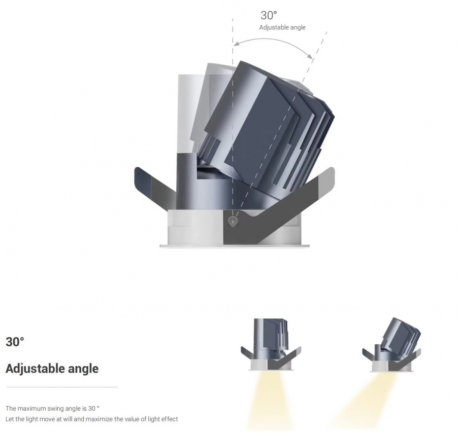 ĐÈN LED ÂM TRẦN CHIẾU ĐIỂM TPT-D100636WP