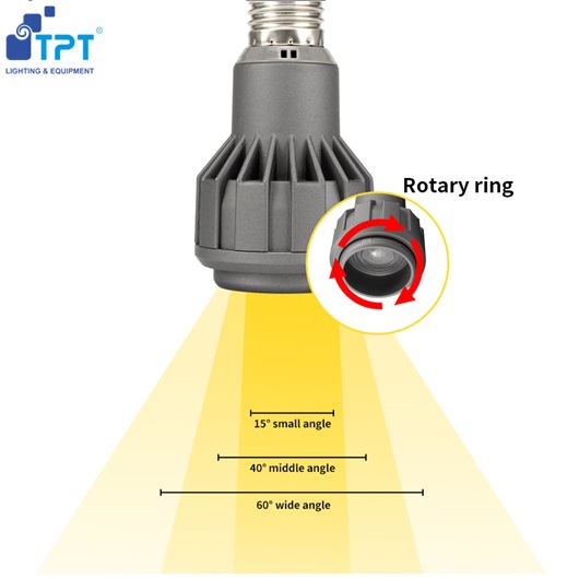 BÓNG ĐÈN LED PAR20 E27 7W ZOOM 2700K DIMMABLE