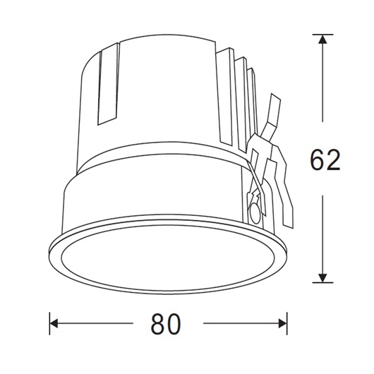 ĐÈN LED DOWNLIGHT ÂM TRẦN TPT-D10805C-A