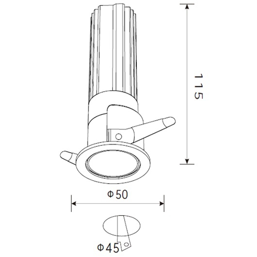 ĐÈN LED ÂM TRẦN CHIẾU ĐIỂM TPT-D1245C-I