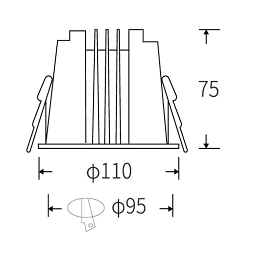 ĐÈN LED DOWNLIGHT ÂM TRẦN CHỐNG NƯỚC TPT-D1595C-C IP65