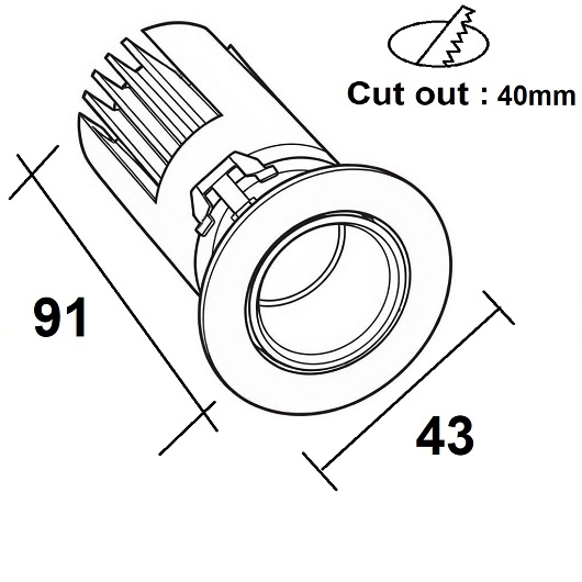ĐÈN LED ÂM TRẦN CHIẾU ĐIỂM TPT-D08436S