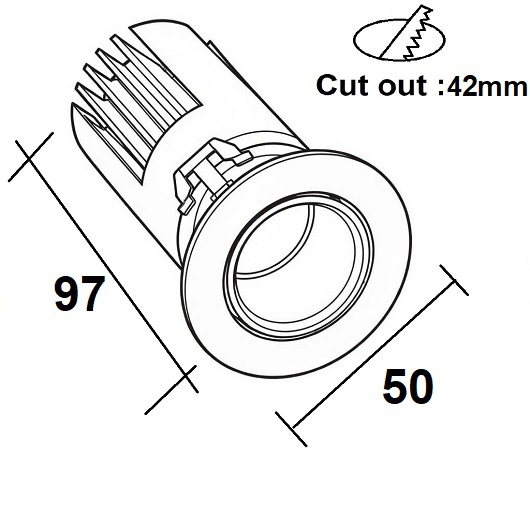 ĐÈN LED ÂM TRẦN CHIẾU ĐIỂM TPT-D12526S