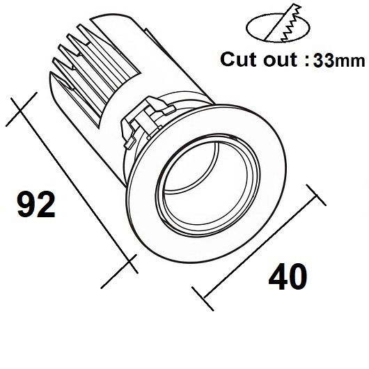 ĐÈN LED ÂM TRẦN CHIẾU ĐIỂM TPT-D08436S